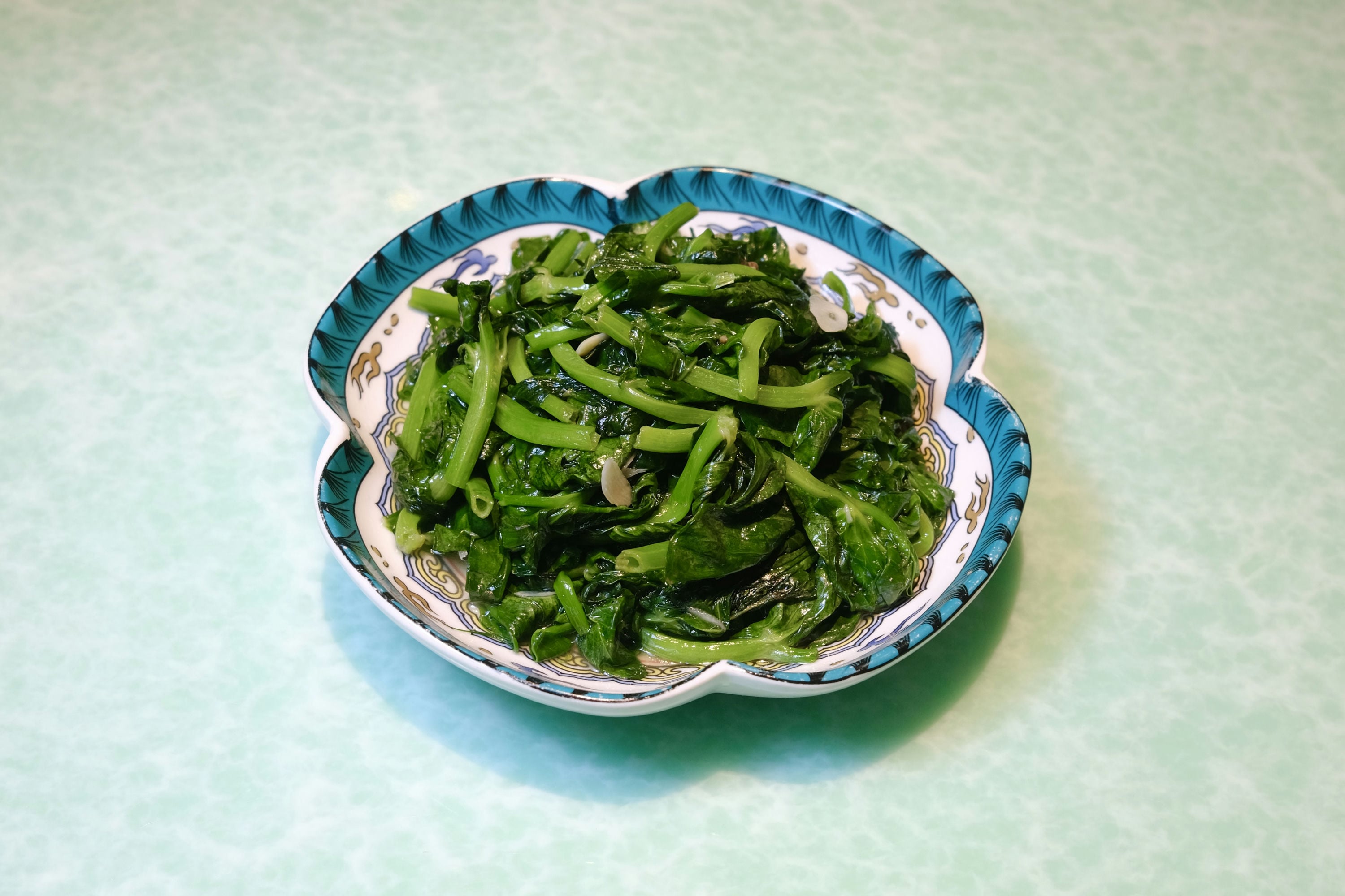 Sautéed Snow Pea Shoots with Garlic